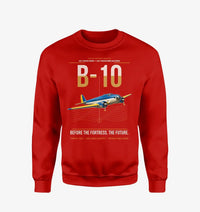 Thumbnail for Martin B-10 design on red sweatshirt