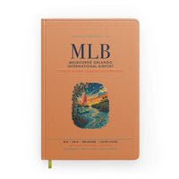Thumbnail for Melbourne Orlando International Airport (MLB) design on orange notebook
