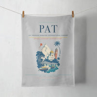Thumbnail for Jay Prakash Narayan International Airport (PAT) design on light gray towel
