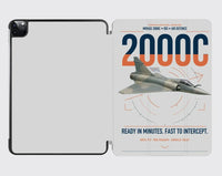 Thumbnail for Dassault Mirage 2000C RDI design on light gray ipad tablet case
