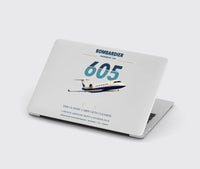Thumbnail for Bombardier Challenger 605 design on light gray MacBook case