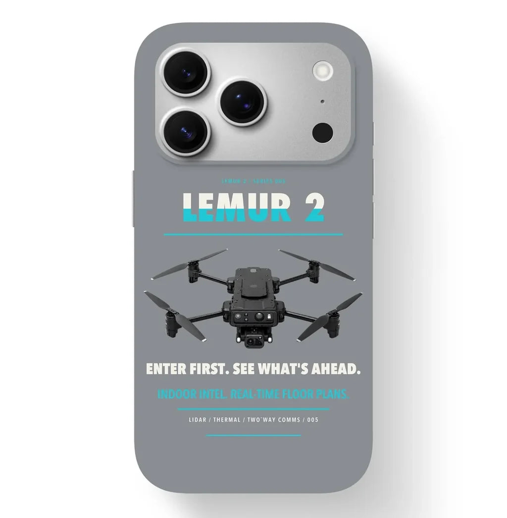 BRINC LEMUR 2 Case design on gray iphone case