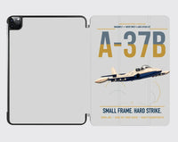Thumbnail for A-37B Dragonfly design on light gray ipad tablet case
