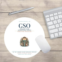 Thumbnail for Piedmont Triad International Airport (GSO) design on white round mouse pad