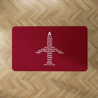 Thumbnail for Aviation Alphabet Floor Mat - view 6