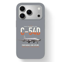 Thumbnail for C-54D Skymaster design on gray magsafe iphone case, for iPhone 17 Pro