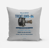 Thumbnail for TRENT XWB-84 design on light gray pillow