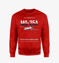 Thumbnail for MQ-25A STINGRAY design on red sweatshirt