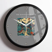 Thumbnail for VINTAGE G4094 - The Maintenance Dock - Designed Wall Clocks design on gray framed