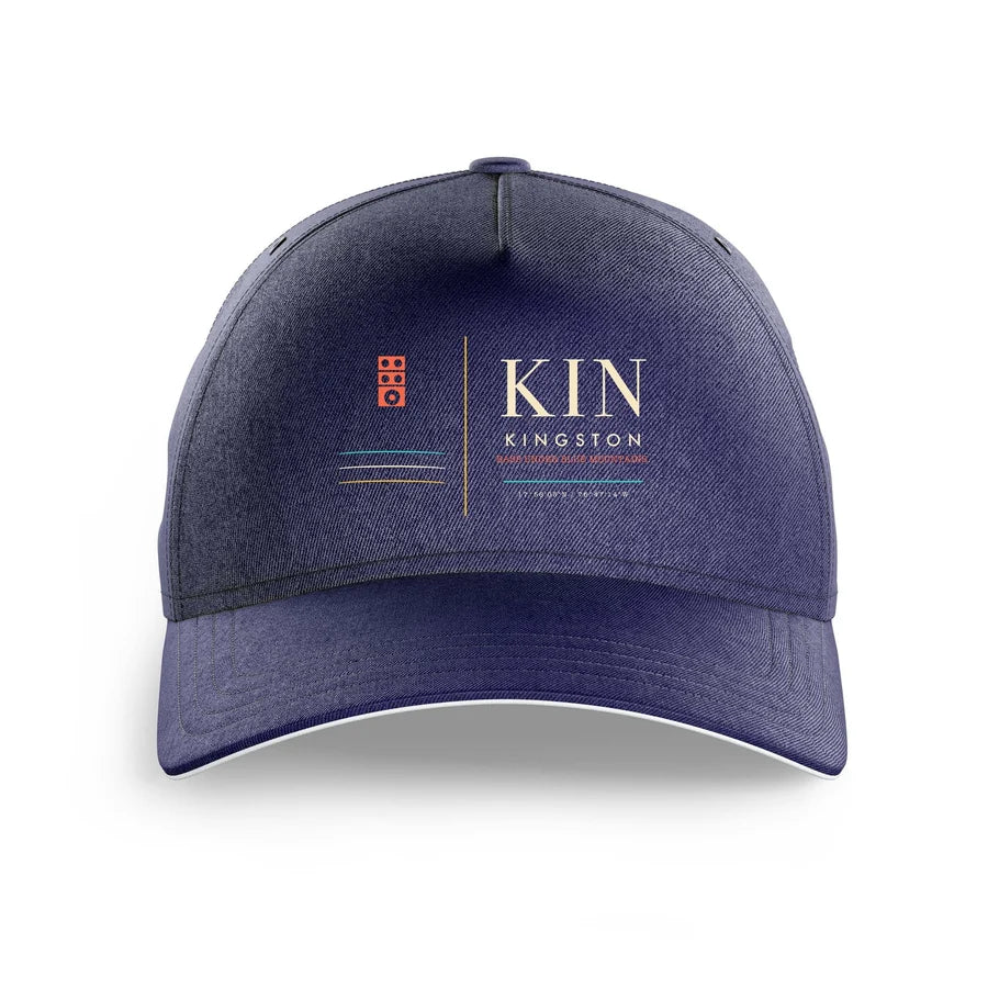 Norman Manley International Airport KIN — Kingston (KIN) design on dark blue printed hat