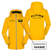 Thumbnail for Flying All Around The World Rain Jacket - view 9