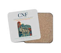 Thumbnail for Tancredo Neves International Airport (CNF) design on light gray 1 piece coaster