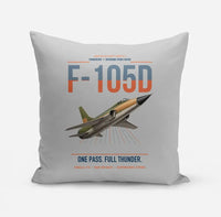 Thumbnail for F-105D Thunderchief design on light gray pillow