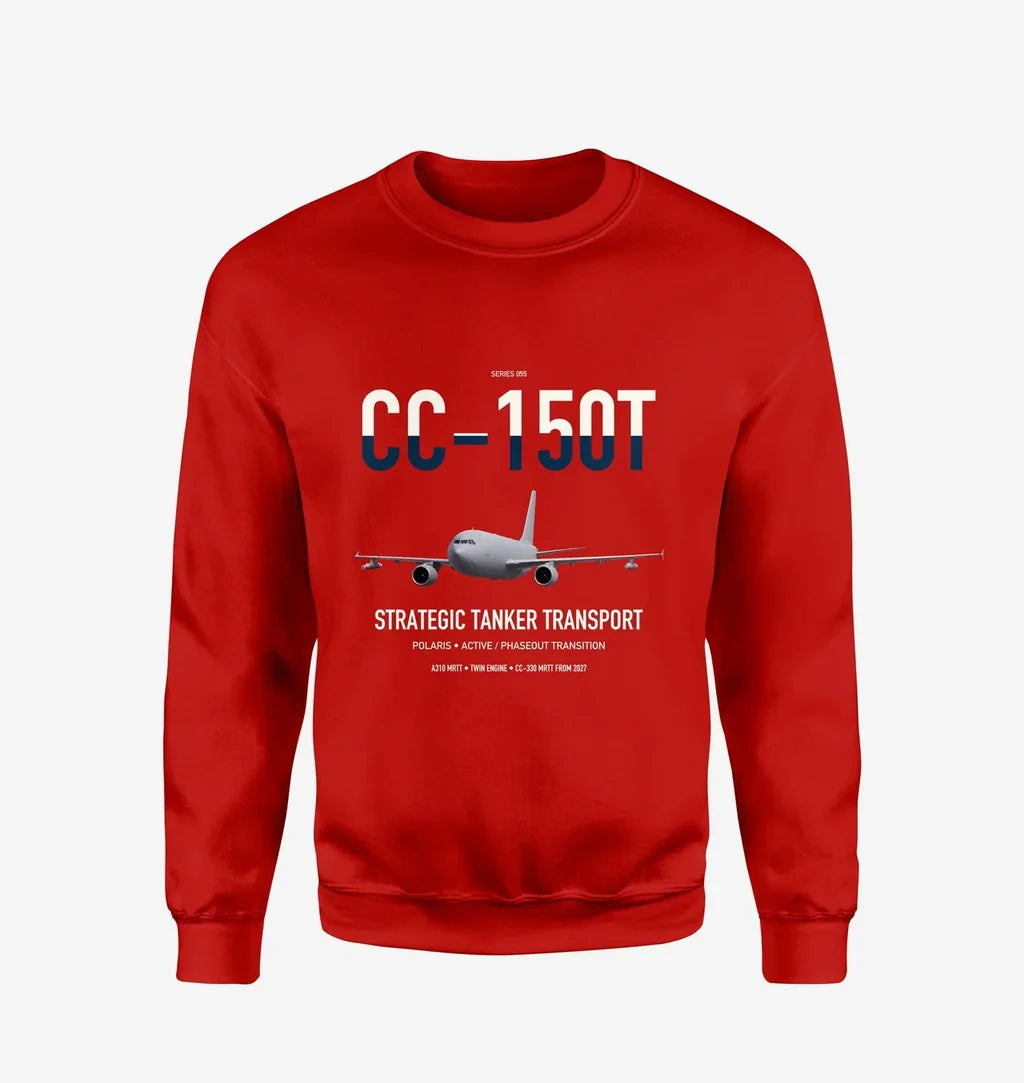 Airbus CC-150T Polaris design on red sweatshirt