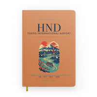 Thumbnail for Tokyo Haneda Airport (HND) design on orange notebook