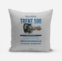 Thumbnail for TRENT 500 design on light gray pillow