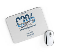 Thumbnail for Cessna 206 Stationair design on light gray rectangle mouse pad