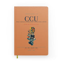 Thumbnail for Netaji Subhash Chandra Bose International Airport Kolkata (CCU) design on orange notebook