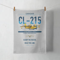 Thumbnail for Canadair CL-215 design on light gray towel