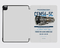 Thumbnail for CFM56-5C design on light gray ipad tablet case