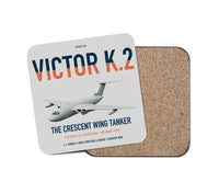 Thumbnail for Handley Page Victor K.2 design on light gray 1 piece coaster