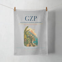 Thumbnail for Gazipasa-Alanya Airport (GZP) design on light gray towel