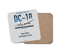 Thumbnail for McDonnell Douglas DC-10 design on light gray 1 piece coaster