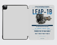 Thumbnail for CFM LEAP-1B design on light gray ipad tablet case