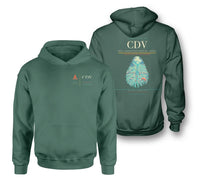 Thumbnail for Merle K. (Mudhole) Smith Airport (CDV) design on green double-side hoodie
