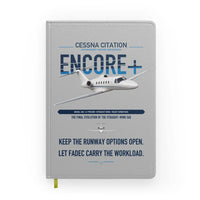 Thumbnail for Cessna Citation Encore+ design on light gray notebook