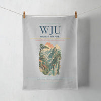 Thumbnail for Wonju Airport (WJU) design on light gray towel