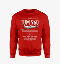 Thumbnail for Daher TBM 960 design on red sweatshirt