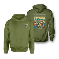Thumbnail for VINTAGE G4372 - The Tram To The Tarmac - Double-Side Hoodie design on greenarmy double side