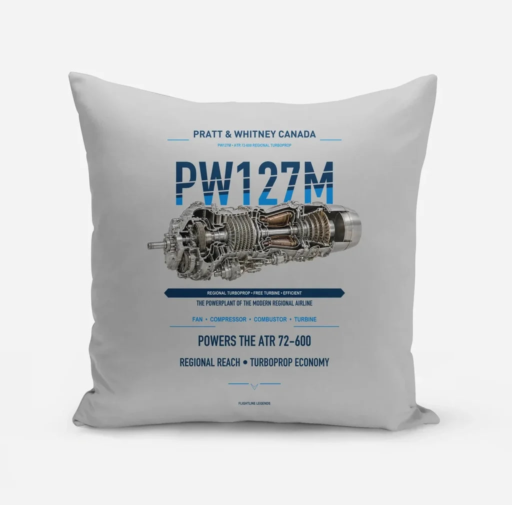 PW127M design on light gray pillow
