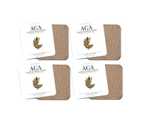 Thumbnail for Agadir Al Massira Airport (AGA) design on white 4 pieces set coaster