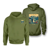 Thumbnail for VINTAGE G4345 - The Summit Wedding Flight - Double-Side Hoodie design on greenarmy double side