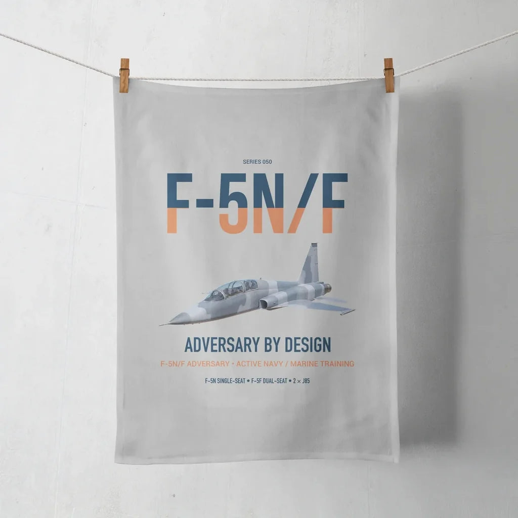 F-5N F Adversary design on light gray towel
