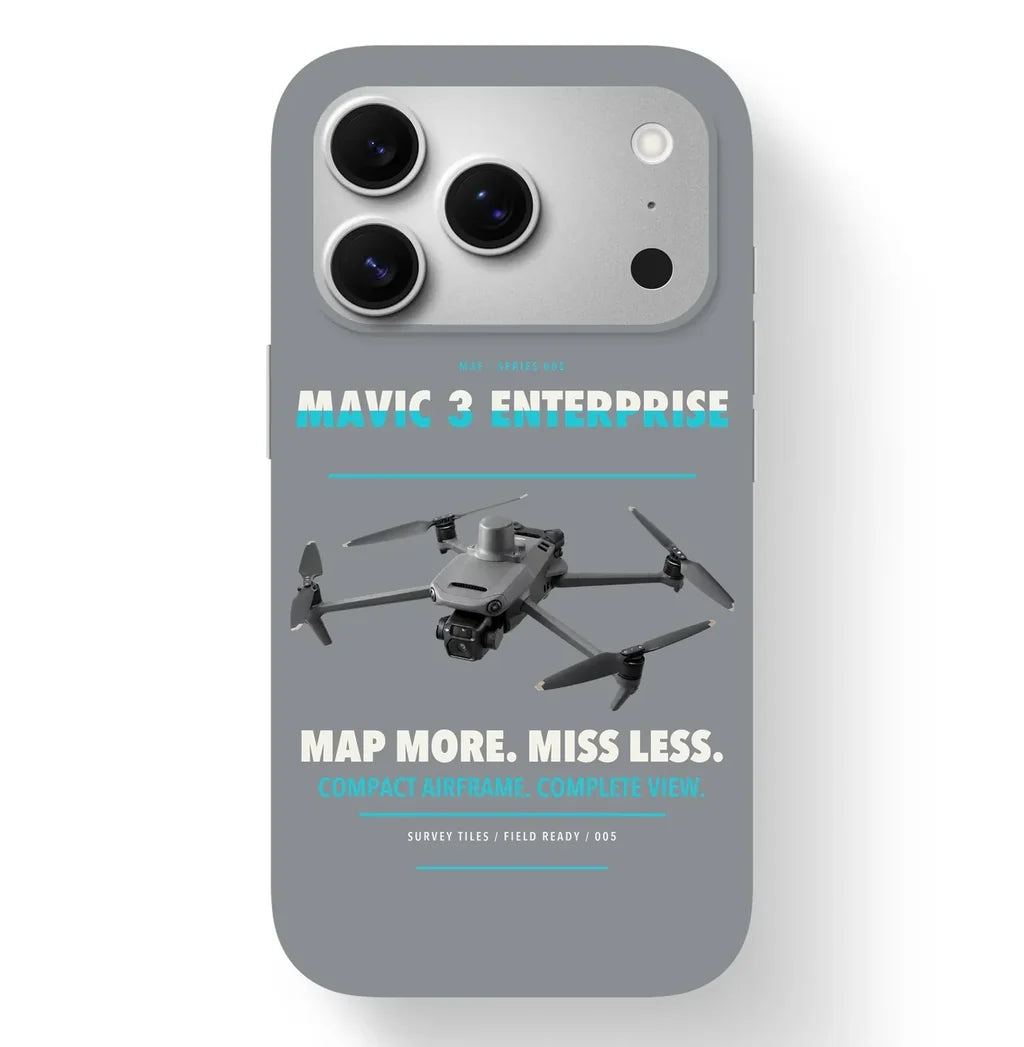 DJI Mavic 3 Enterprise Case design on gray iphone case