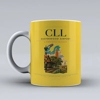 Thumbnail for Easterwood Airport (CLL) airport code design on yellow ceramic mug