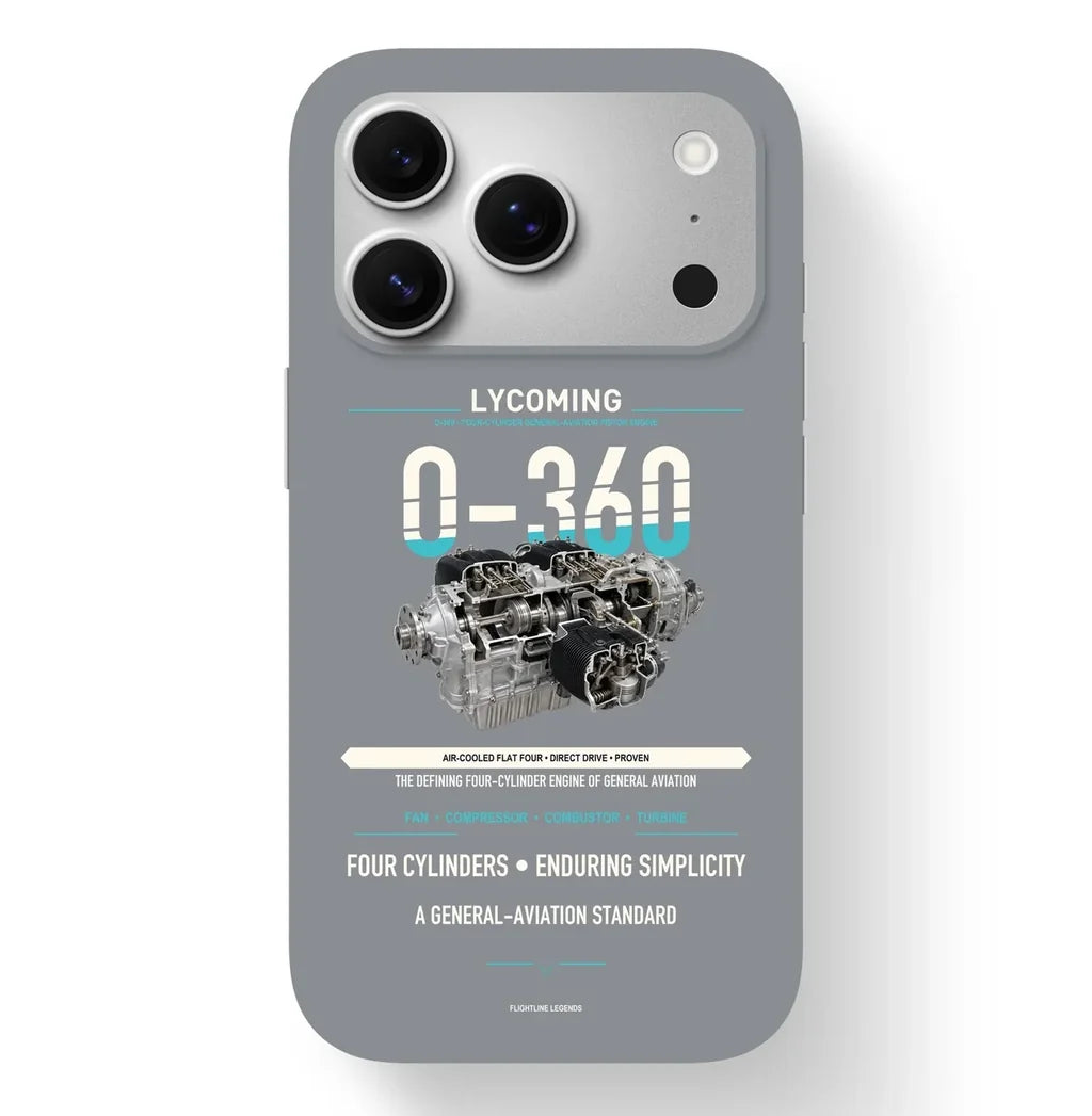 O-360 Case design on gray iphone case