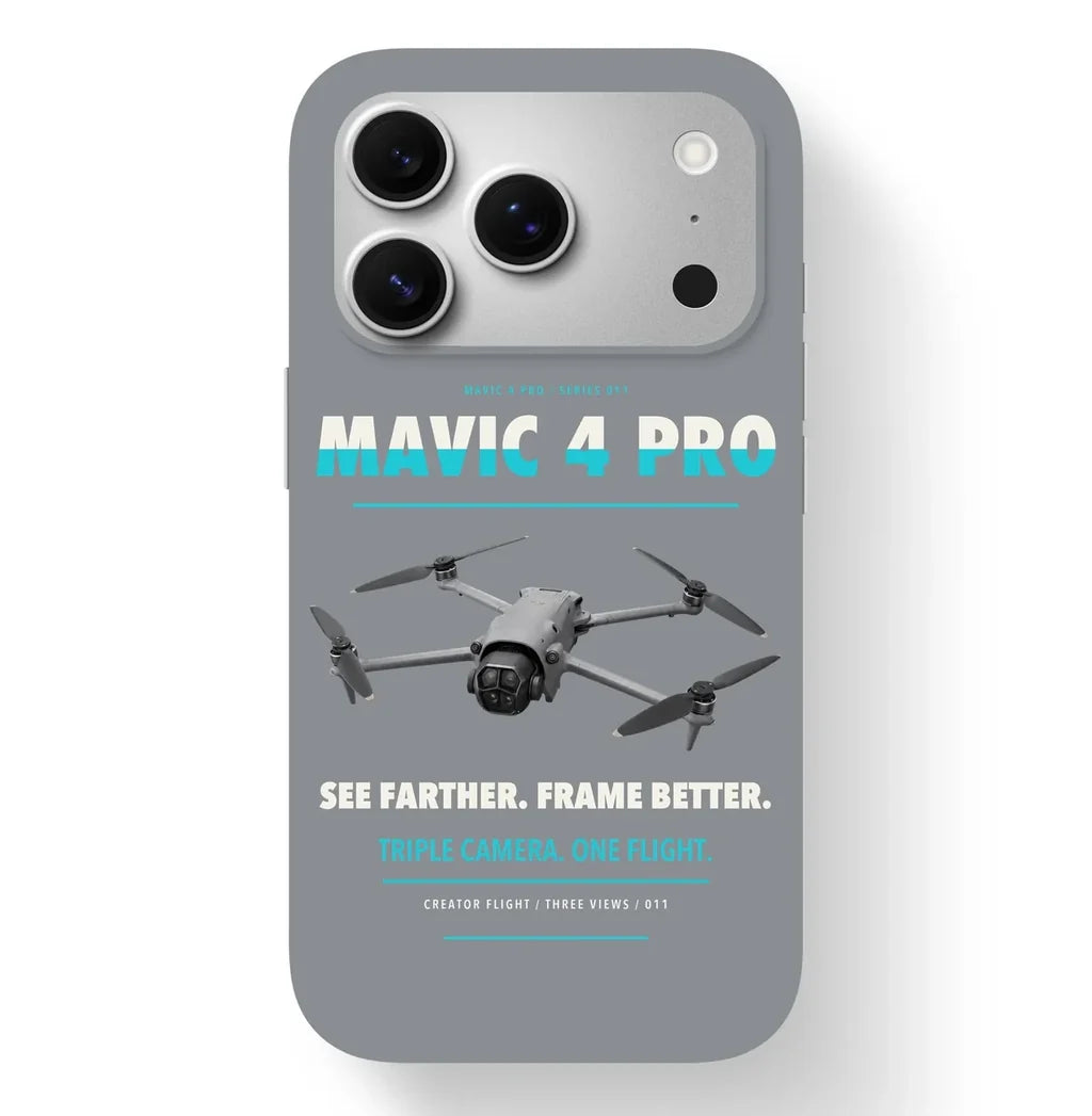 DJI Mavic 4 Pro Case design on gray iphone case