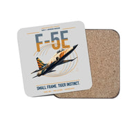 Thumbnail for F-5E Tiger II design on light gray 1 piece coaster