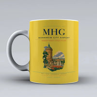 Thumbnail for Mannheim City Airport (MHG) airport code design on yellow ceramic mug