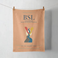 Thumbnail for EuroAirport Basel-Mulhouse-Freiburg (BSL) design on orange towel