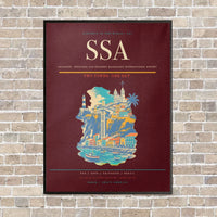 Thumbnail for Salvador - Deputado Luis Eduardo Magalhaes International Airport SSA - Canvas Framed - Dark Red