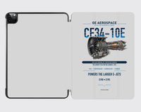 Thumbnail for CF34-10E design on light gray ipad tablet case