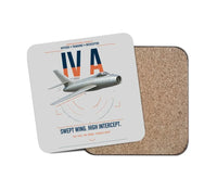 Thumbnail for Dassault Mystère IV A design on light gray 1 piece coaster