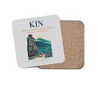 Thumbnail for Norman Manley International Airport (KIN) design on light gray 1 piece coaster