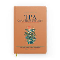 Thumbnail for Tampa International Airport (TPA) design on orange notebook