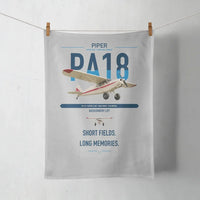 Thumbnail for Piper PA-18 Super Cub design on light gray towel